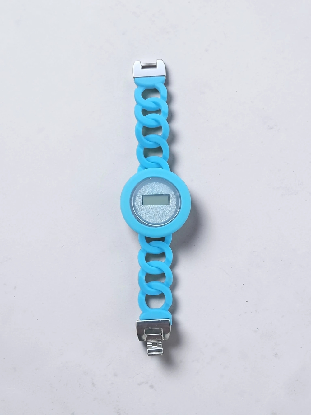 NEW Avon Blue Silicone Chain-Link Digital Watch for Kids